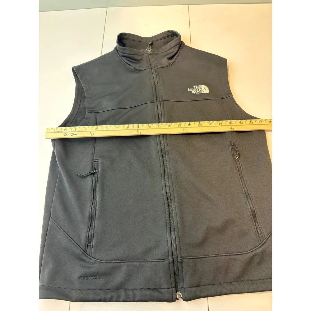 The North Face Canyonwall Vest Mens Large Black WindWall Softshell Fleece Lining